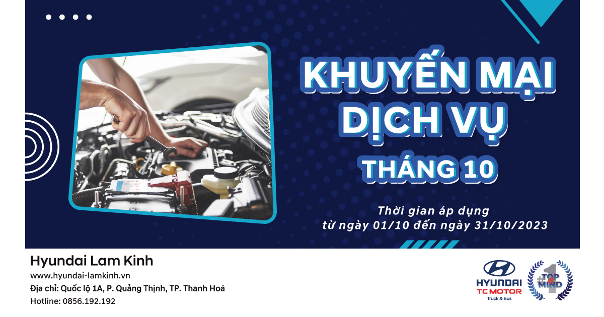 Chương trình khuyến mại Dịch vụ tháng 10