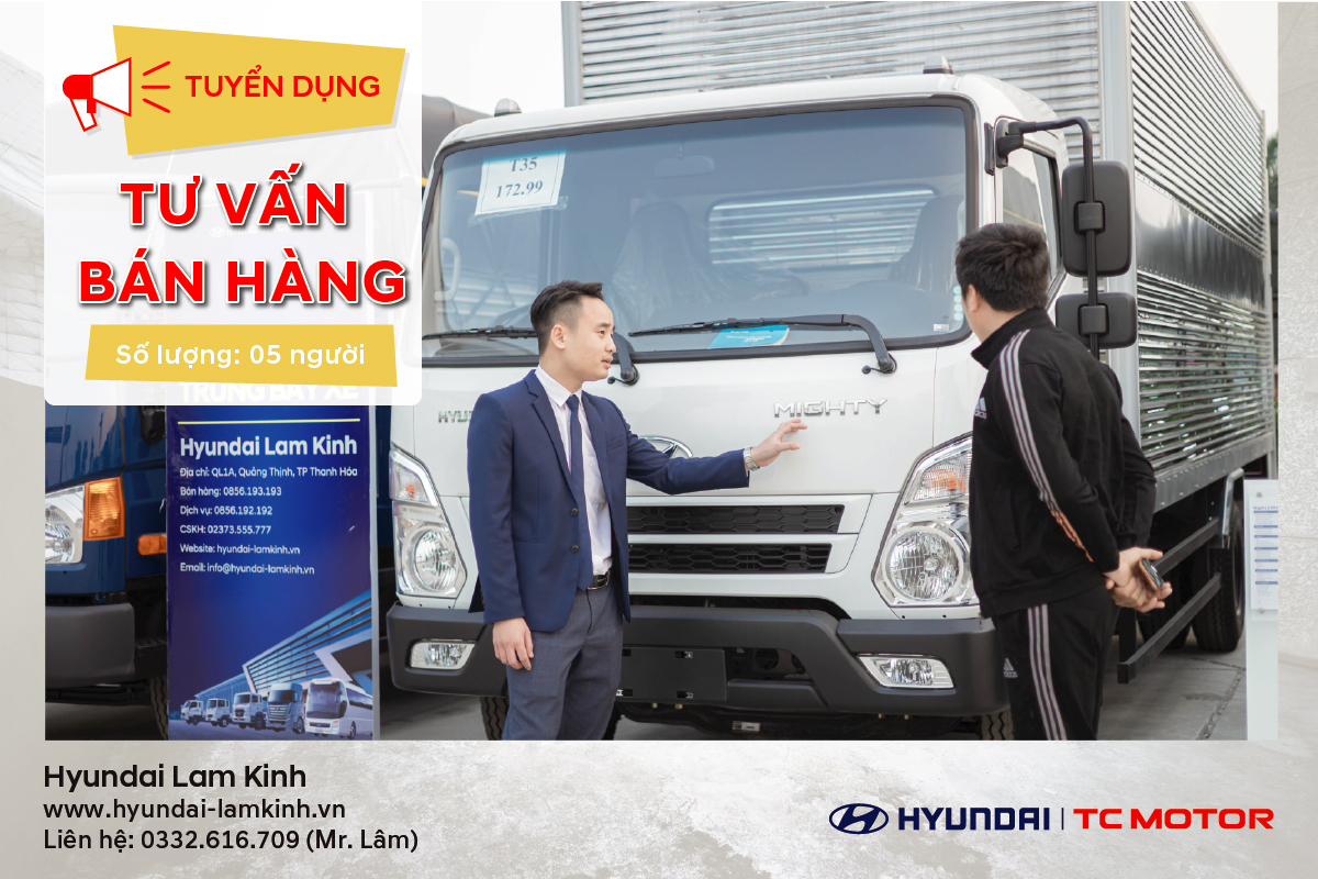 Tuyển dụng 05 Chuyên viên Tư vấn Bán hàng